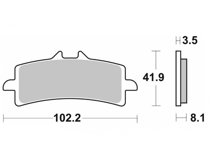 Гальмівні колодки SBS Performance Brake Pads / HHP, Sinter 841HS